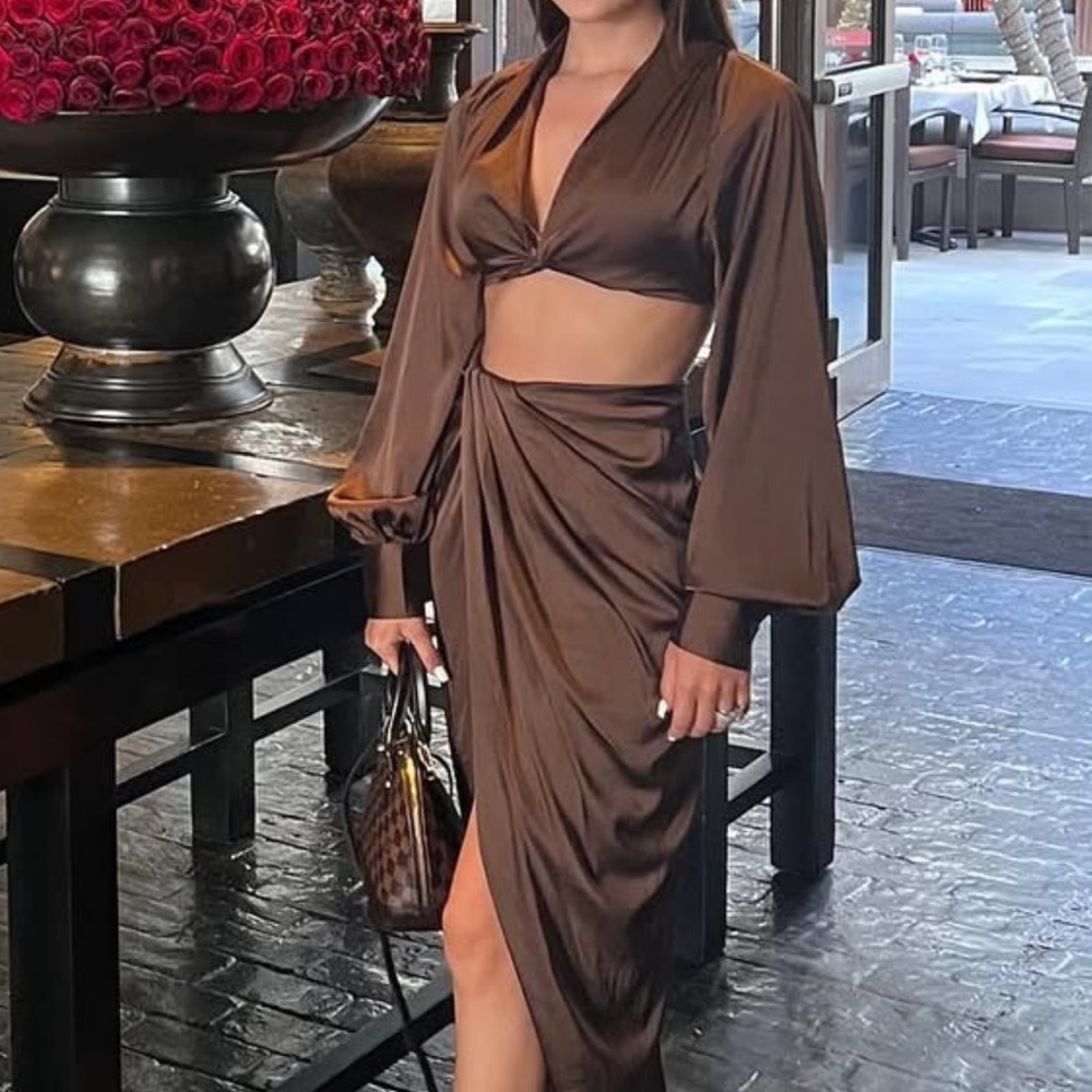 Elegant Brown Women's Skirt